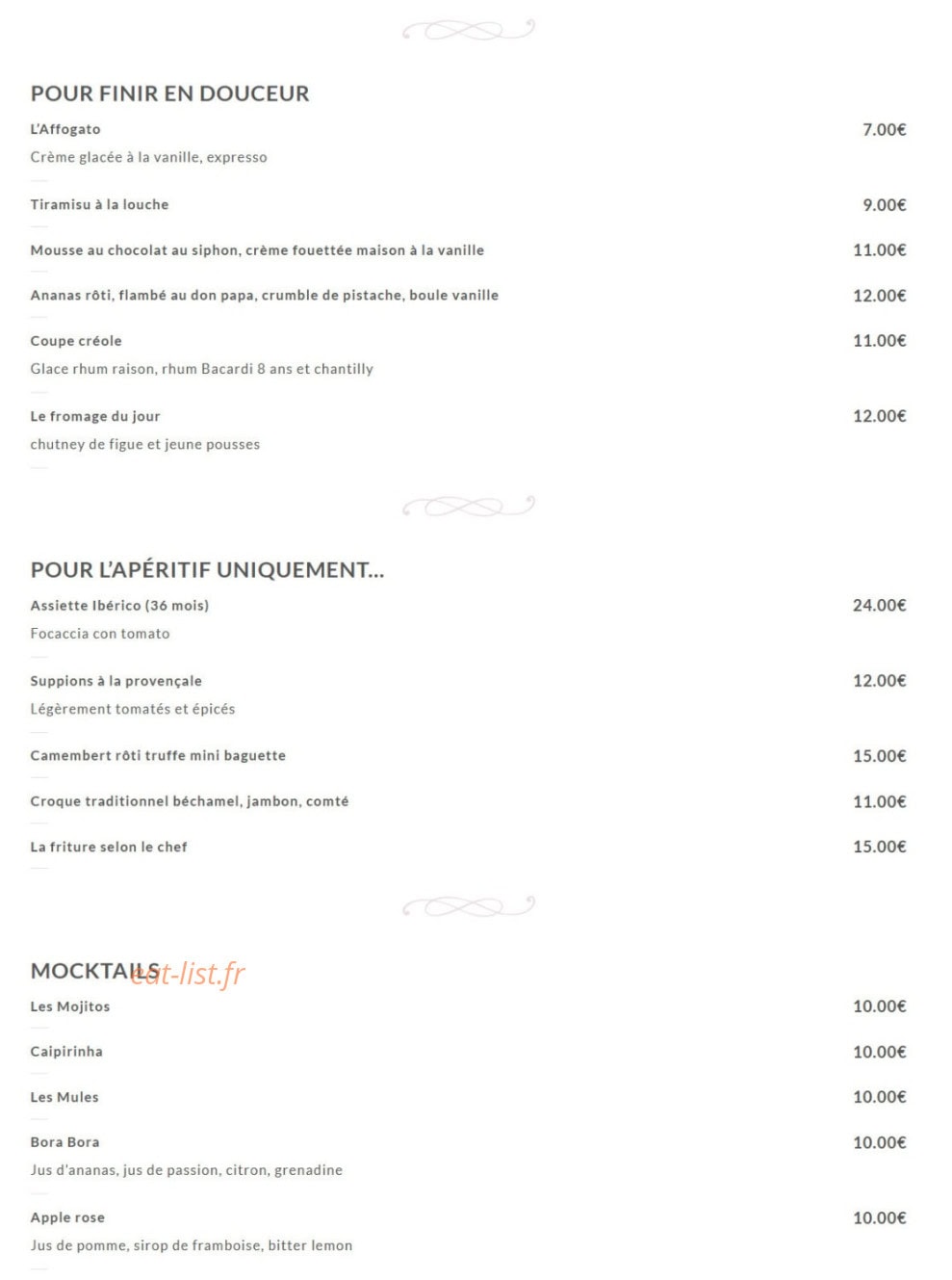 Dîna — carte page 2