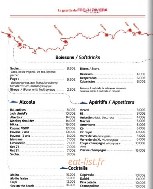 Fresh riviera — carte page 2