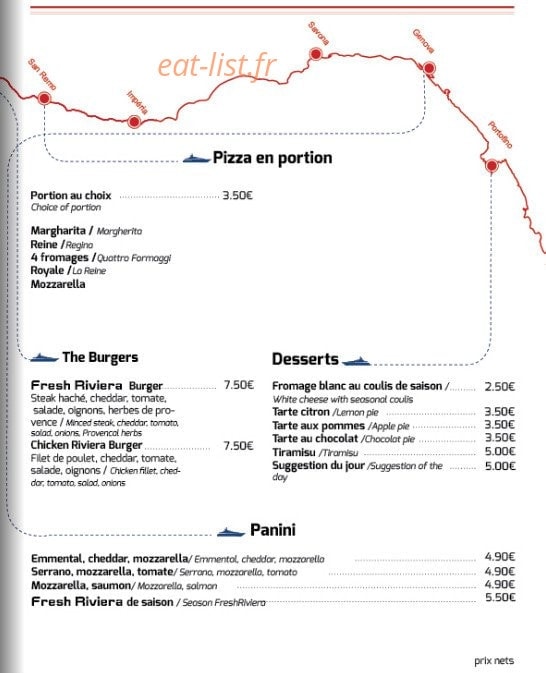 Fresh riviera — carte page 9