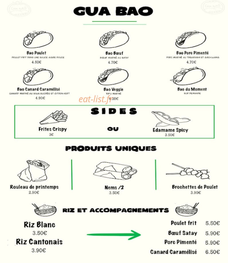 Gua Bao — carte page 2