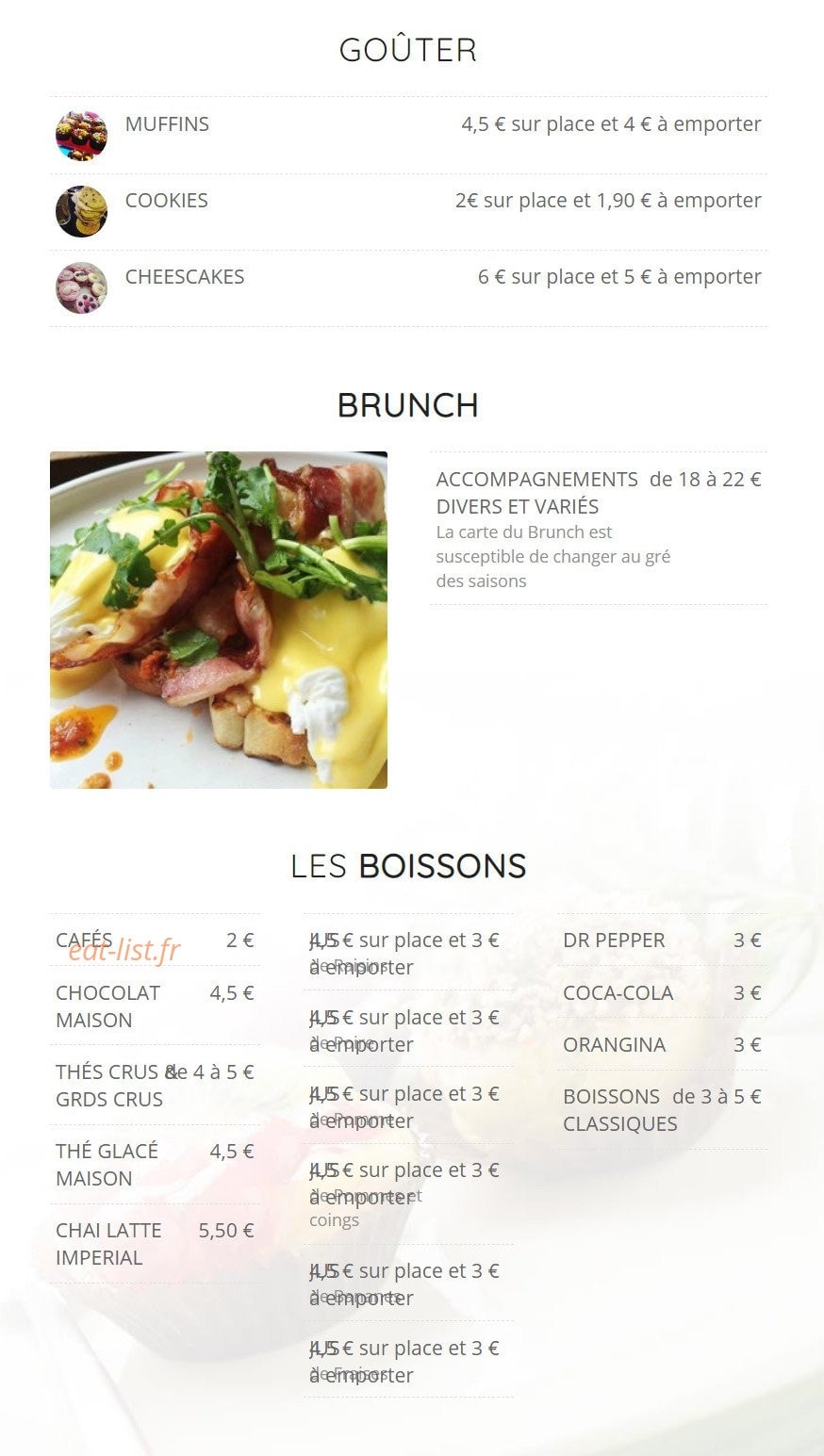 House Cookies& Co — carte page 2