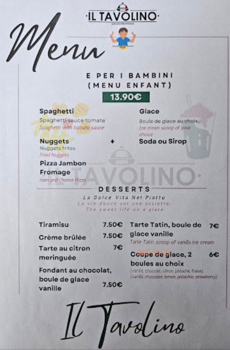 Il Tavolino — carte page 4
