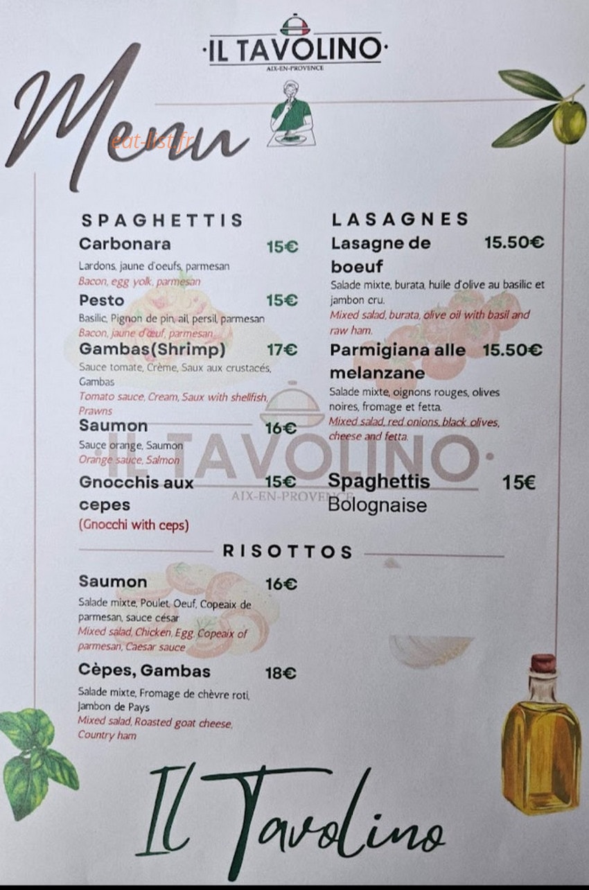 Il Tavolino — carte page 3