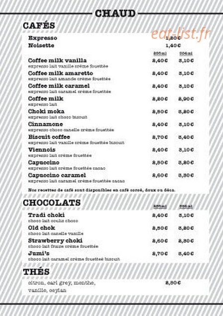 Jumi's — carte page 2