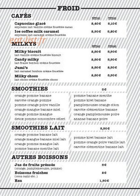 Jumi's — carte page 3