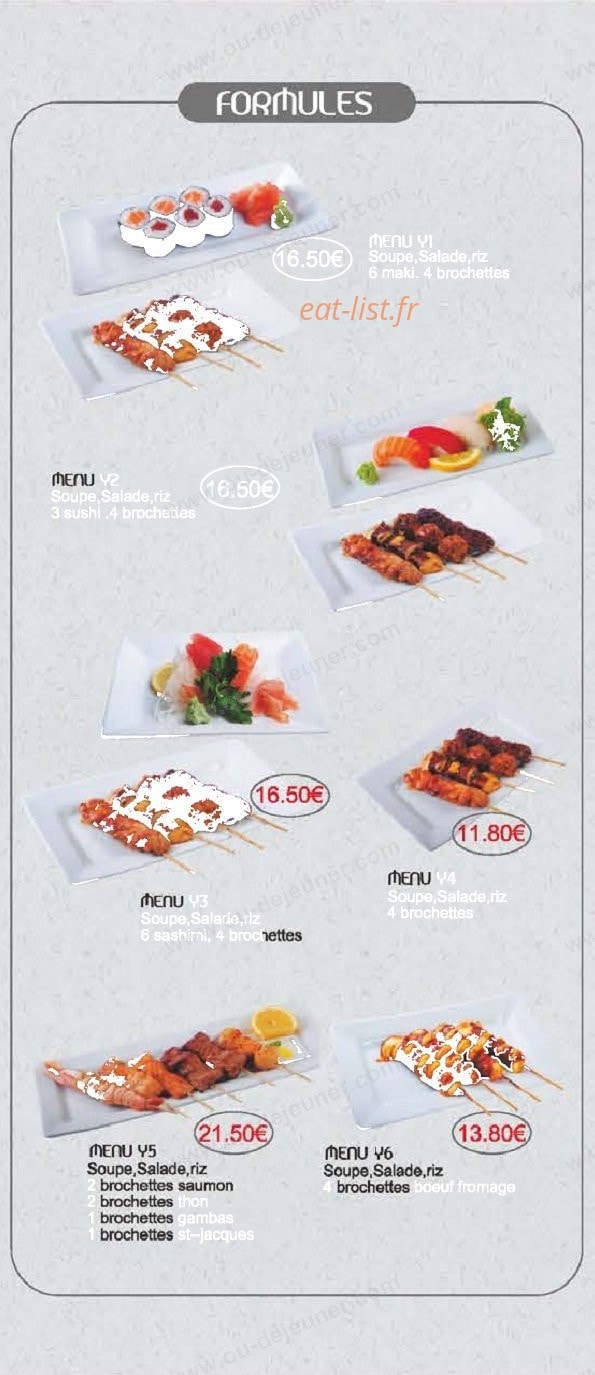 kiwa Sushi — carte page 4