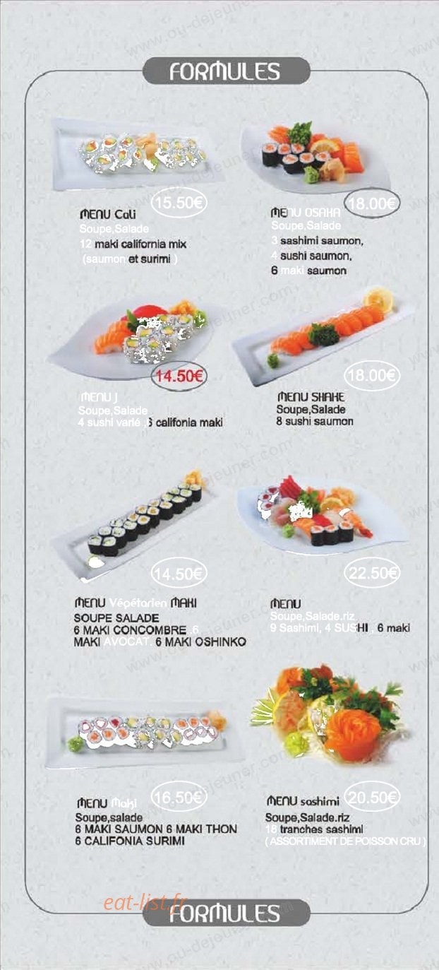 kiwa Sushi — carte page 3
