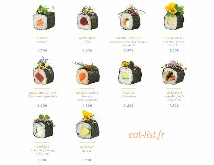 Koï sushi bar — carte page 19