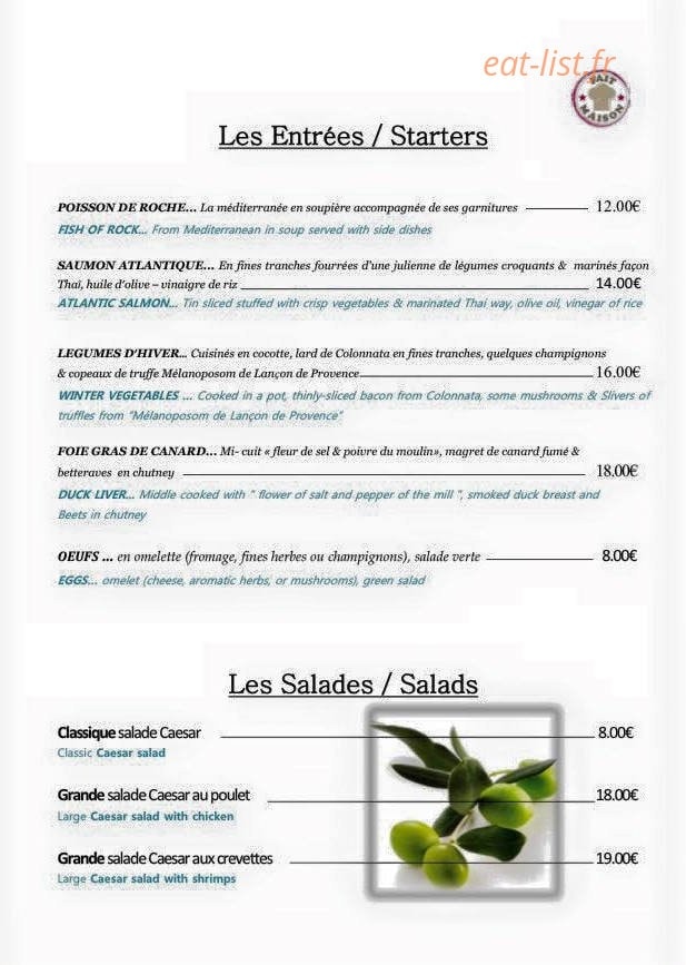 L'amandier — carte page 1