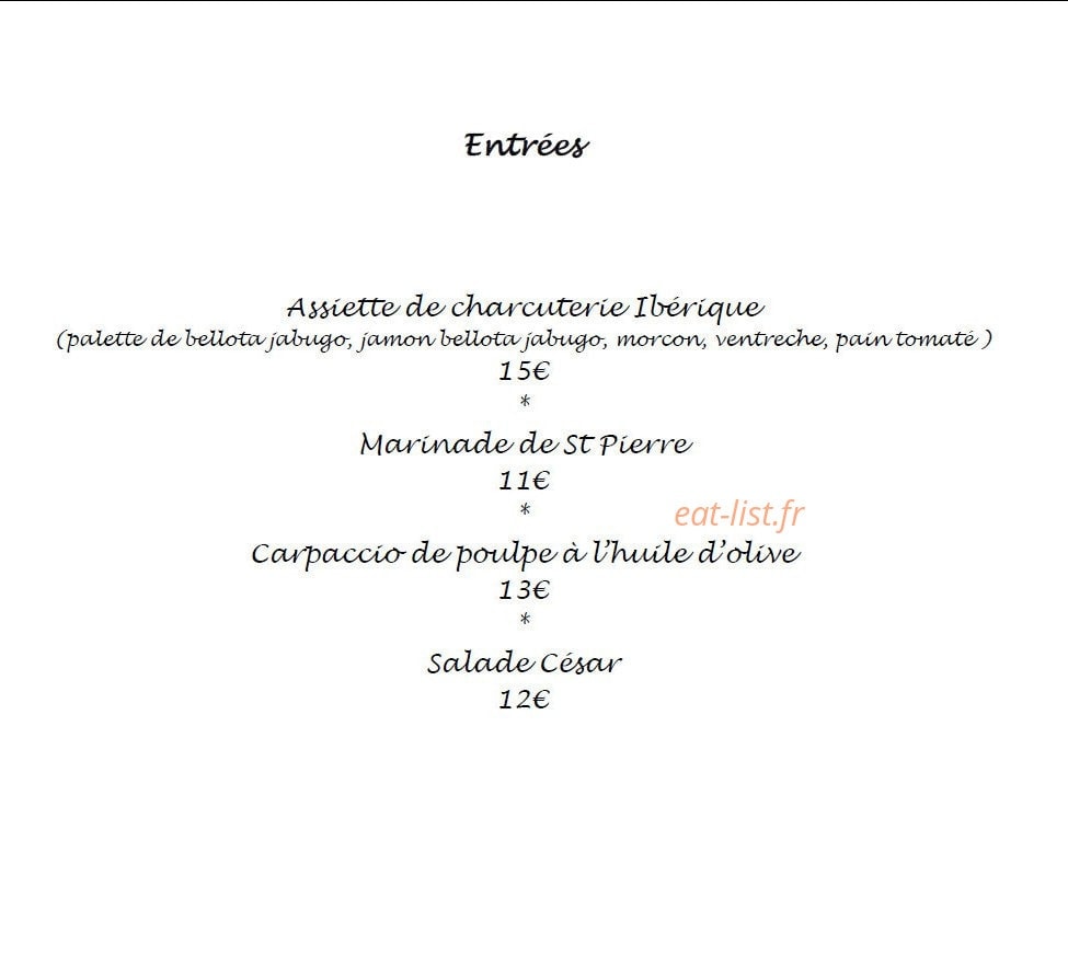 L'Amoroso — carte page 1