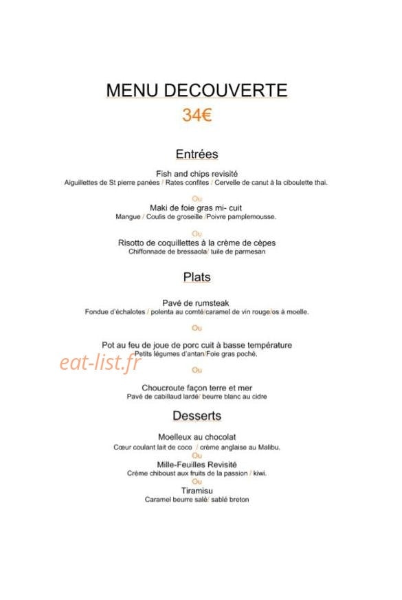 L'incontournable — carte page 1