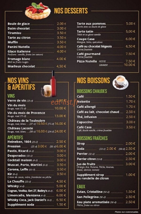 La Casa — carte page 4