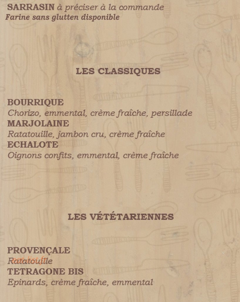 La crep'sautiere — carte page 2