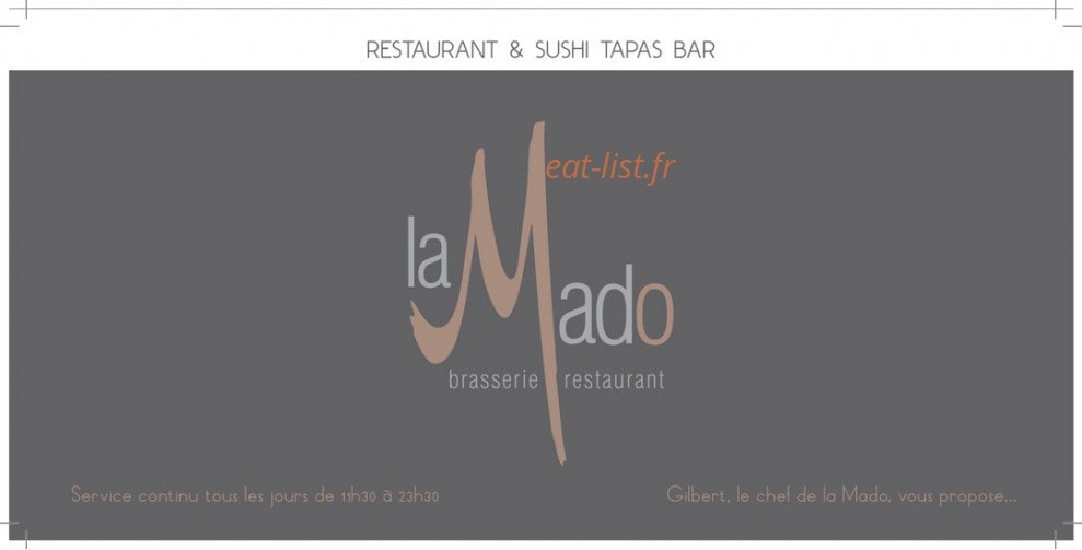 La mado — carte page 1