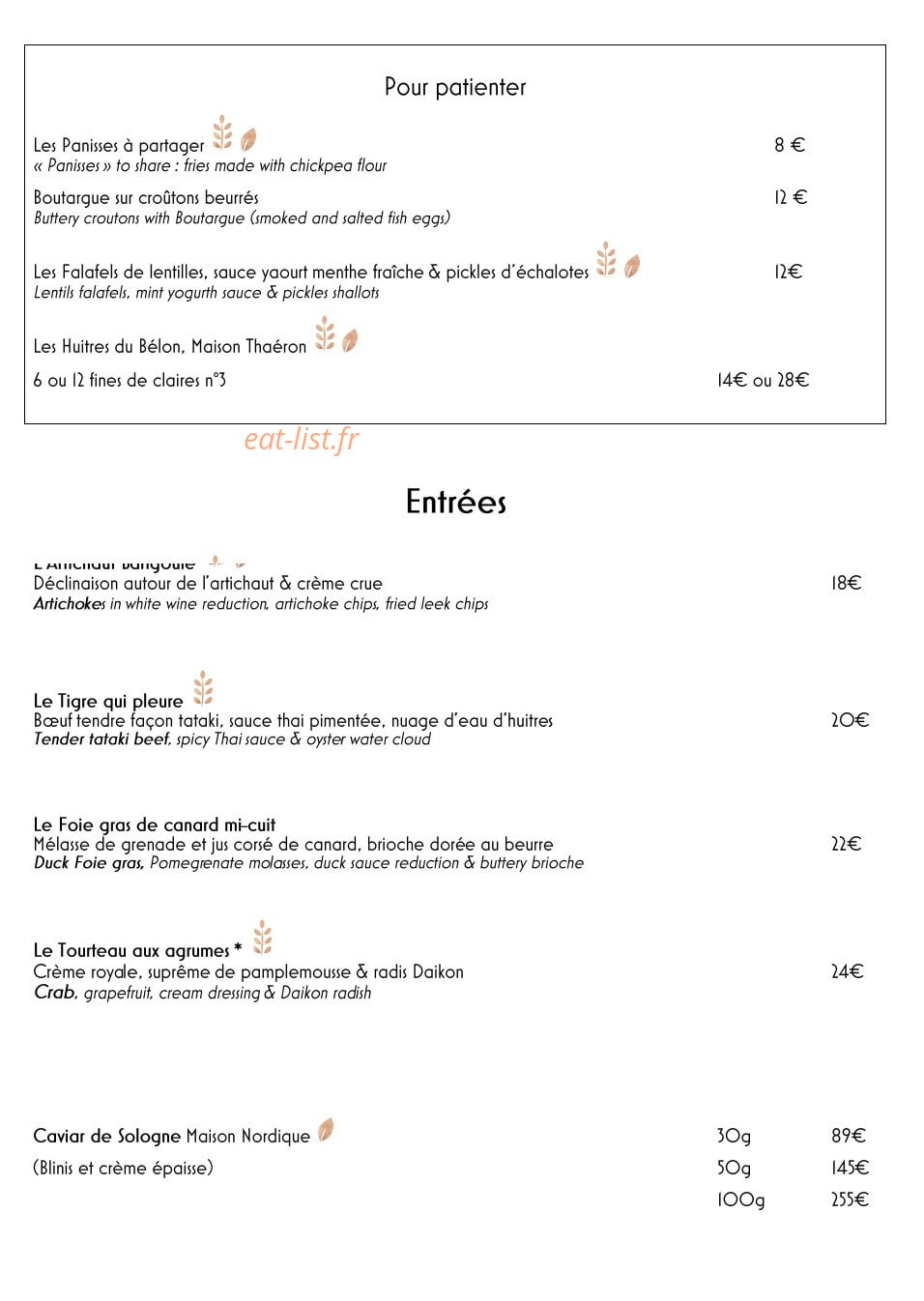 La Maison Française — carte page 4