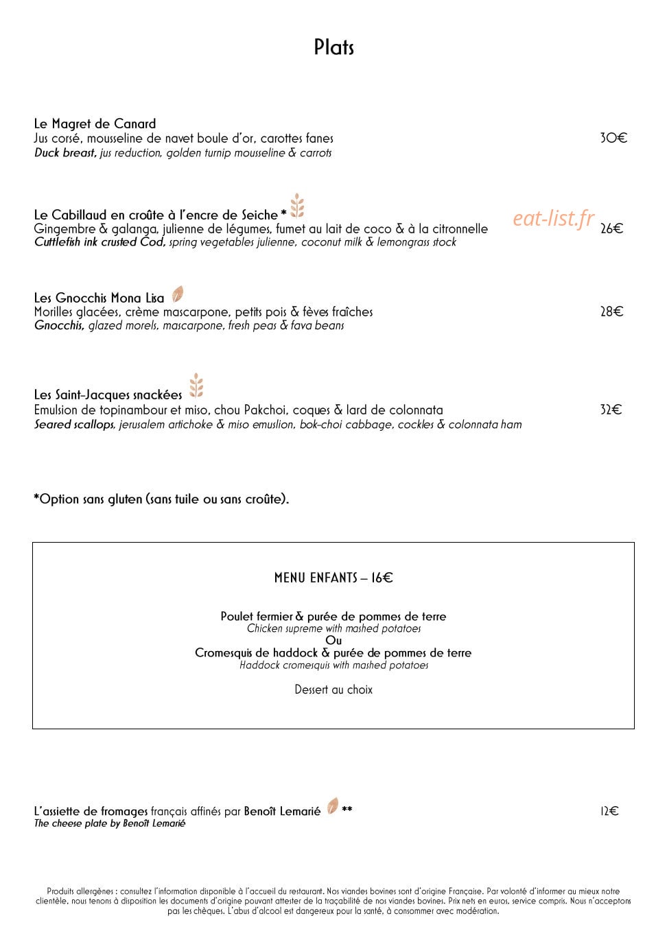 La Maison Française — carte page 5