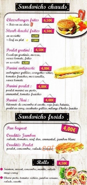 La Mie Dinette — carte page 3
