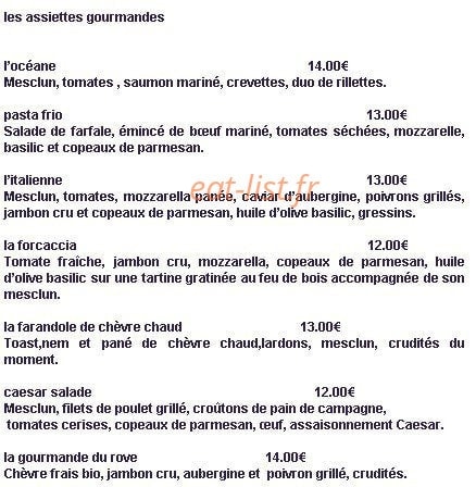 La Paillotte — carte page 5