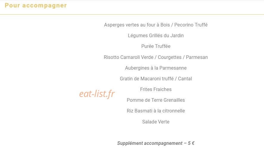 La Petite Ferme — carte page 6