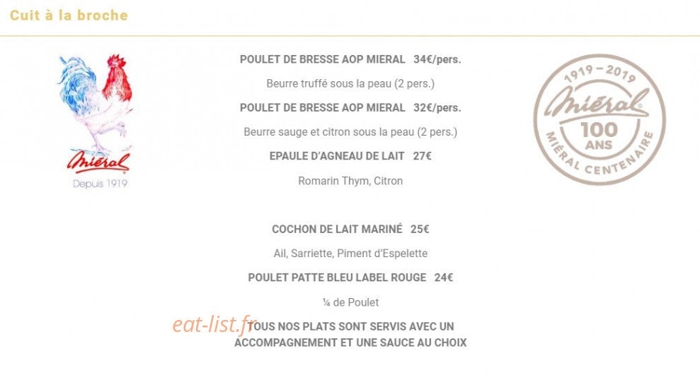 La Petite Ferme — carte page 3
