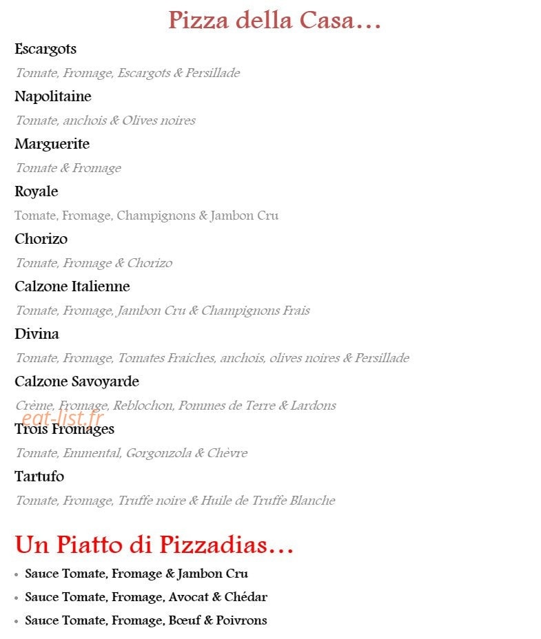 La Villa Divina — carte page 4