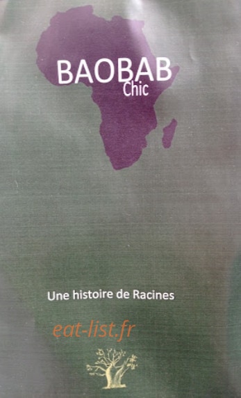 Le Baobab Chic — carte page 1