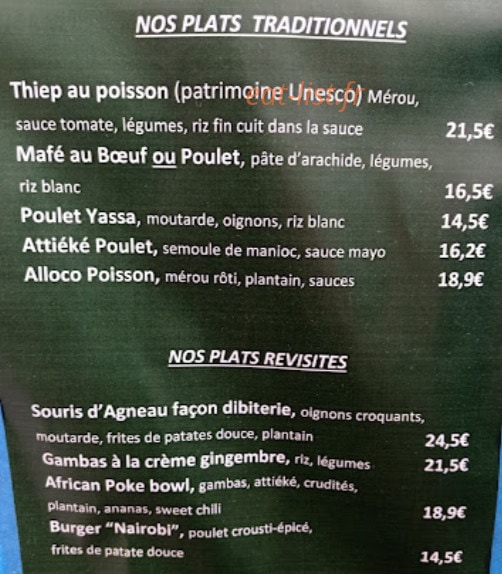 Le Baobab Chic — carte page 3
