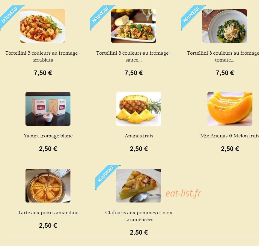 Le Bistro Bobo — carte page 4
