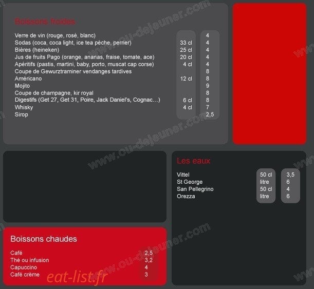 Le Bistroquet — carte page 3