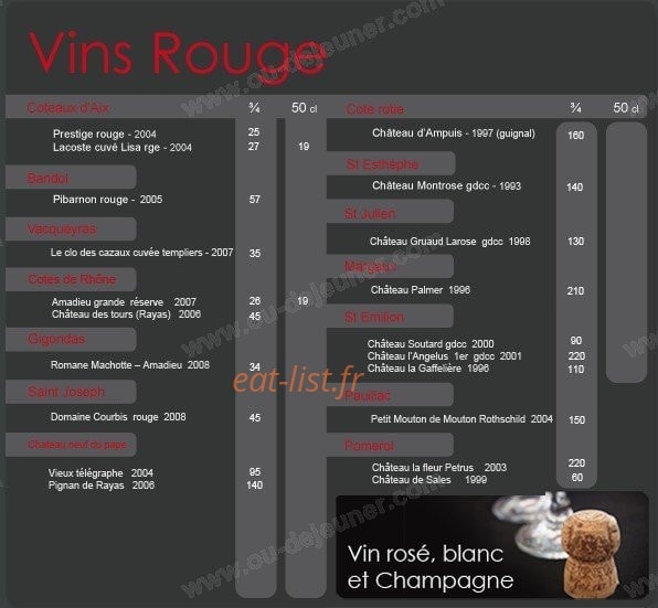 Le Bistroquet — carte page 4