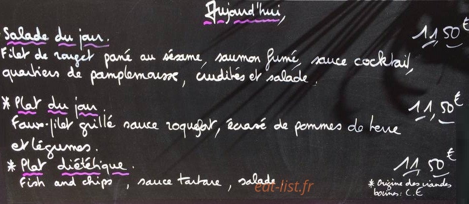 Le Bouddoir — carte page 1