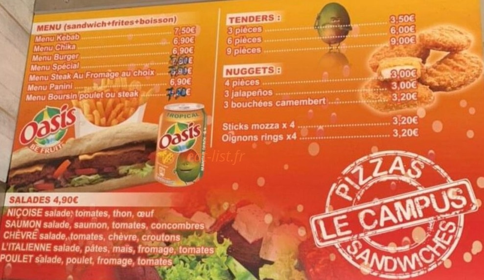Le Campus — carte page 6
