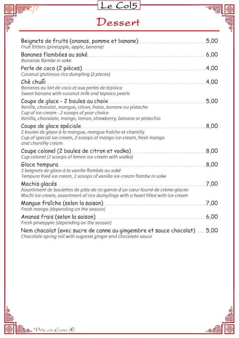 le Col 5 — carte page 7