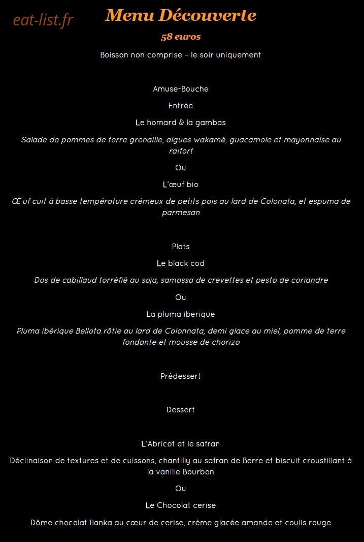 Le comptoir du clos — carte page 3