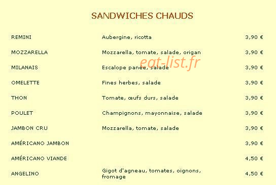 Le Grillon — carte page 5
