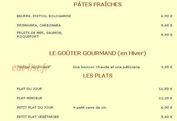 Le Grillon — carte page 3