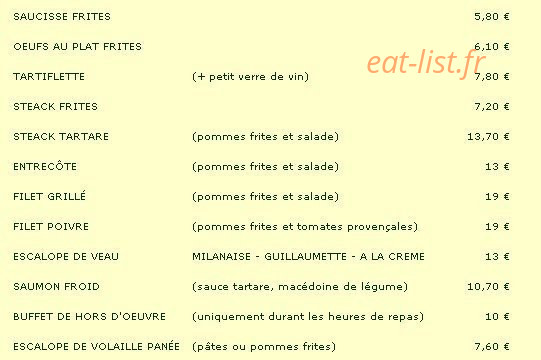 Le Grillon — carte page 8