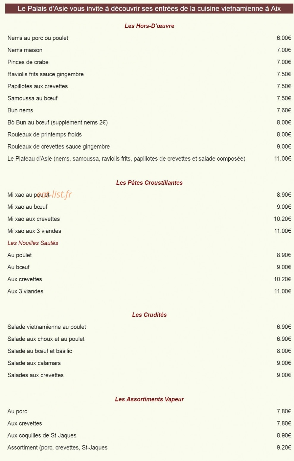 Le palais d'asie — carte page 1