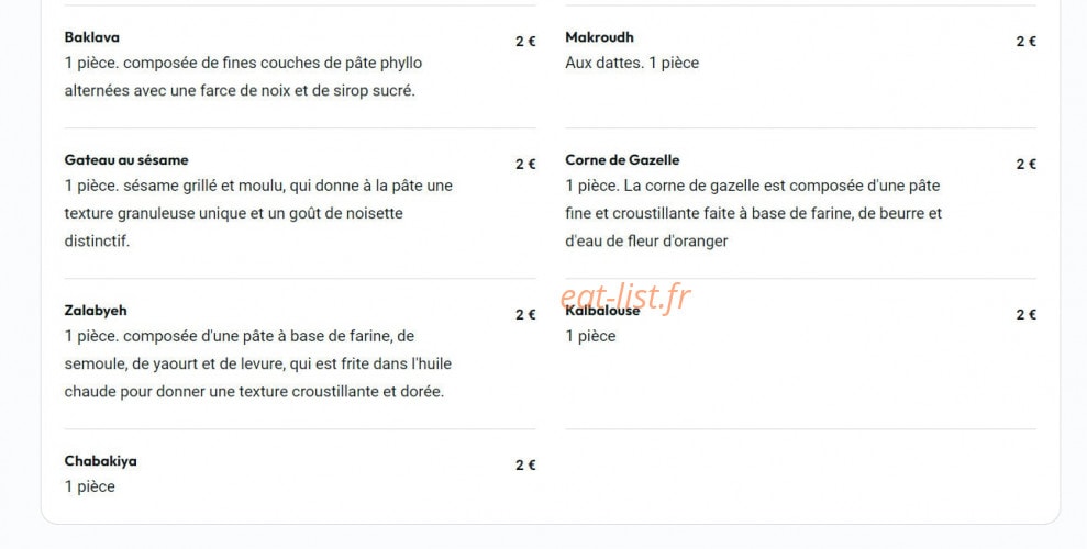 Le Petit Chef — carte page 4