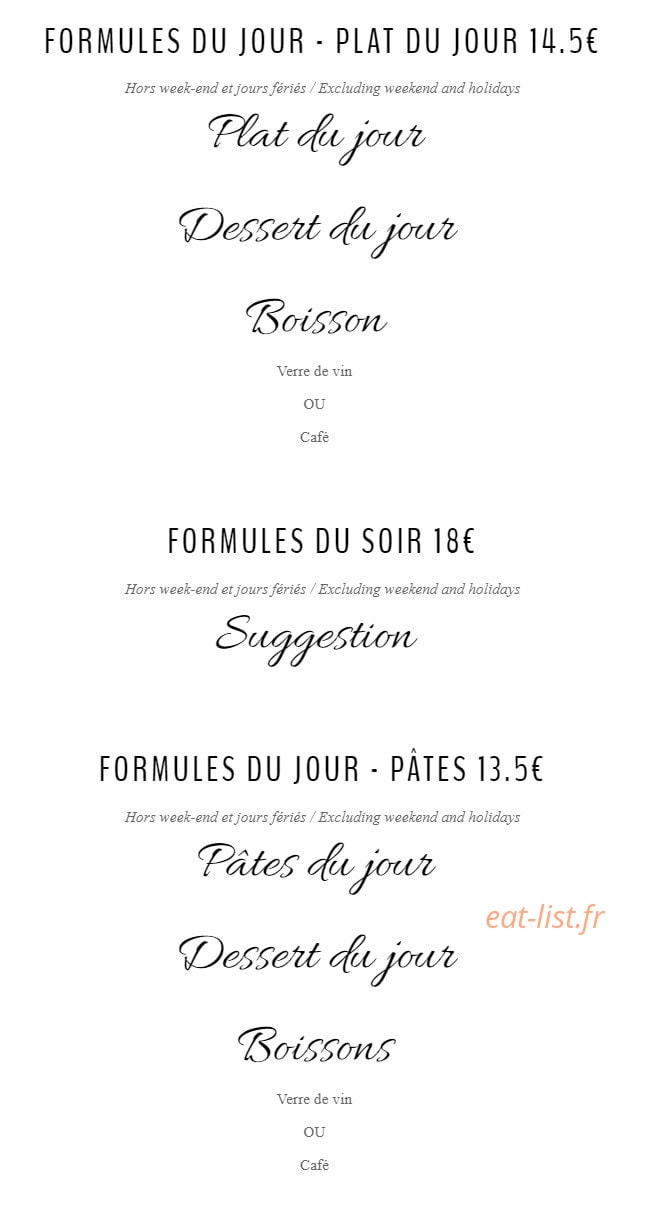Le Portofino — carte page 3