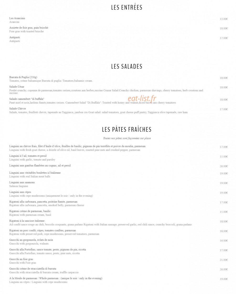 Le Portofino — carte page 1