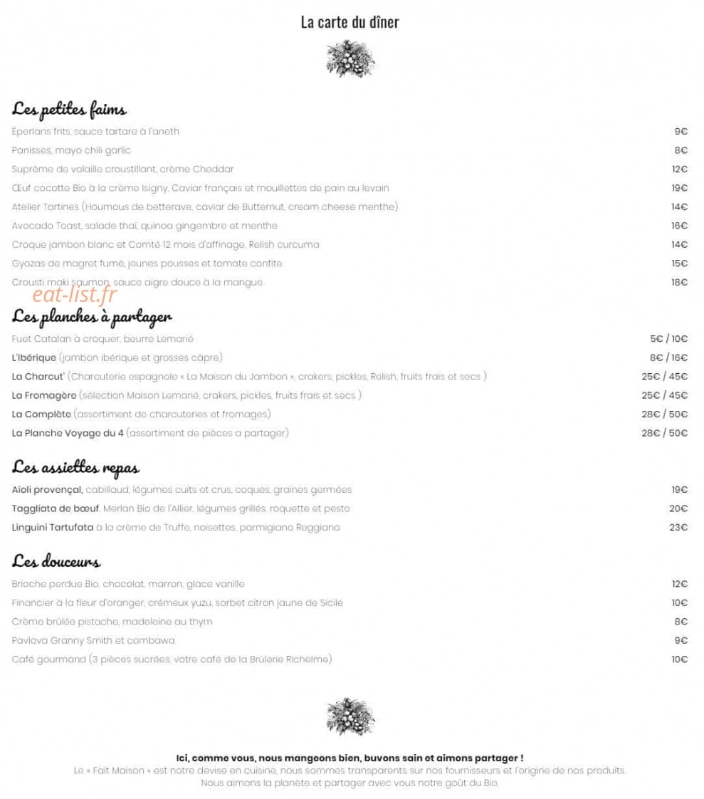 Le Quatre — carte page 2