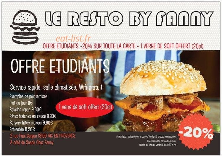 Le resto by fanny — carte page 1