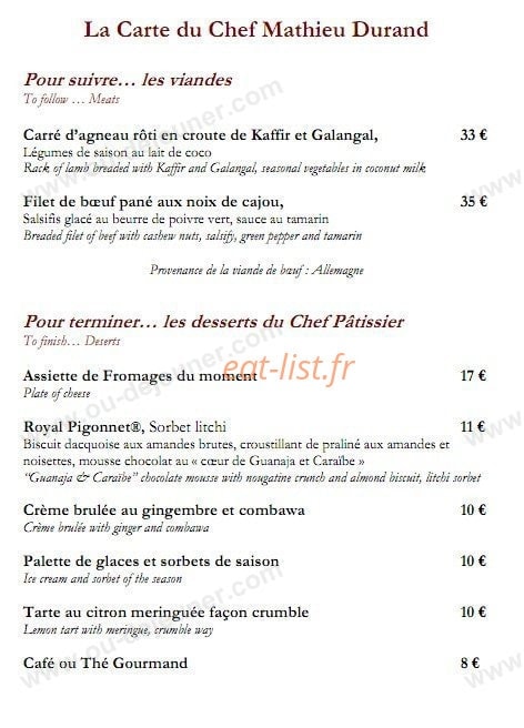 Le Riviera — carte page 2