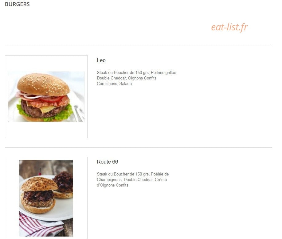 Léo Le Comptoir — carte page 5