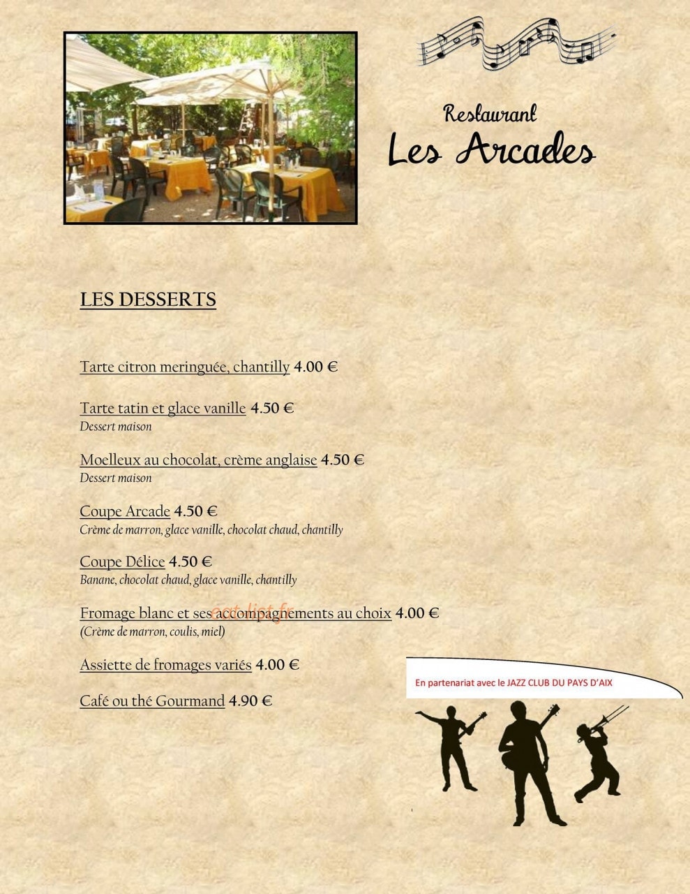 Les Arcades — carte page 3