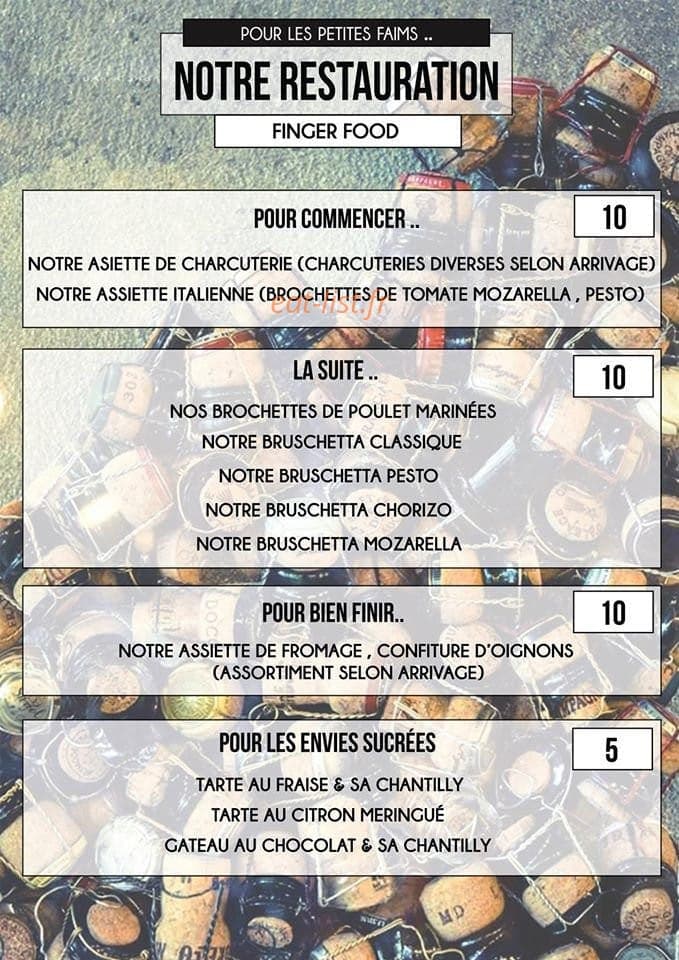 Les Caves Aixoises — carte page 1