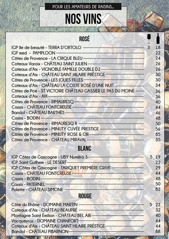 Les Caves Aixoises — carte page 4
