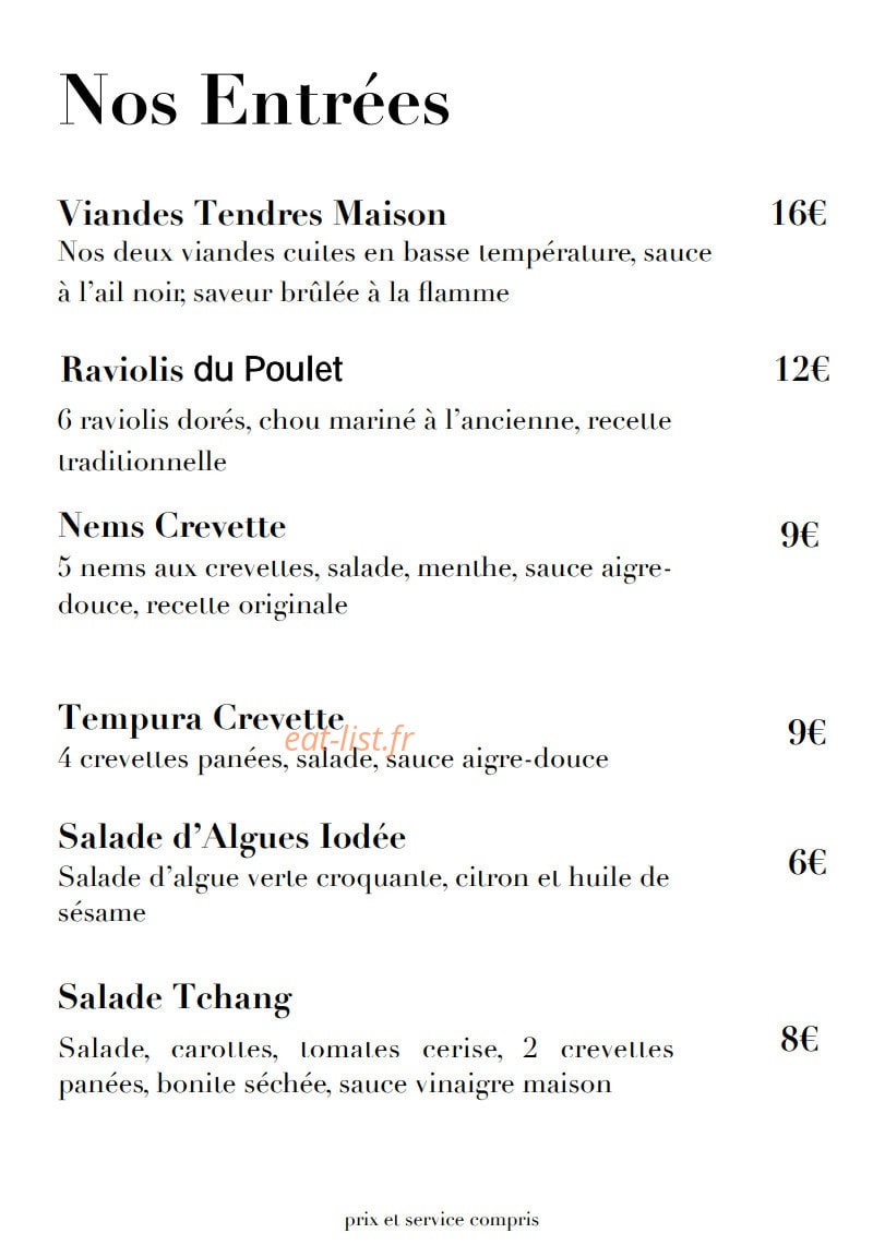 Les nouilles vivantes — carte page 2