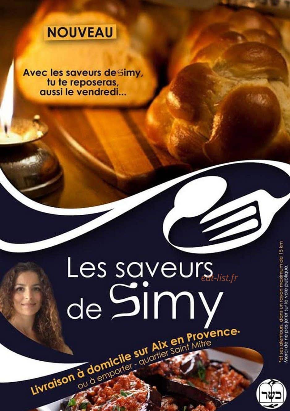 Les saveurs de simy — carte page 1